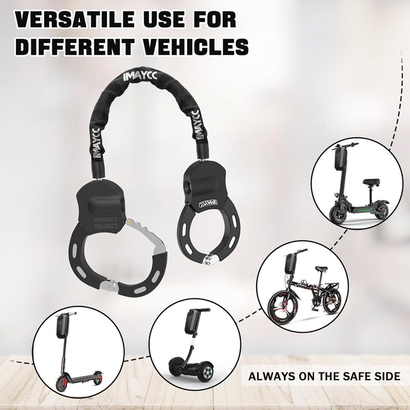 IMAYCC Scooter Chain Lock, Bike Lock, Electric Scooter Accessories, Security Anti-Theft Bike Lock, Chain Lock for Electric Scooter, Motorcycle, Bicycle - Image 4